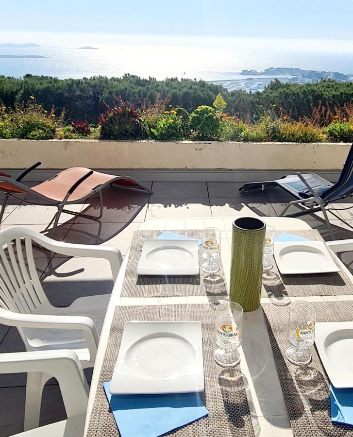 Vue Mer Panoramique Et Piscine Bandol Zewnętrze zdjęcie